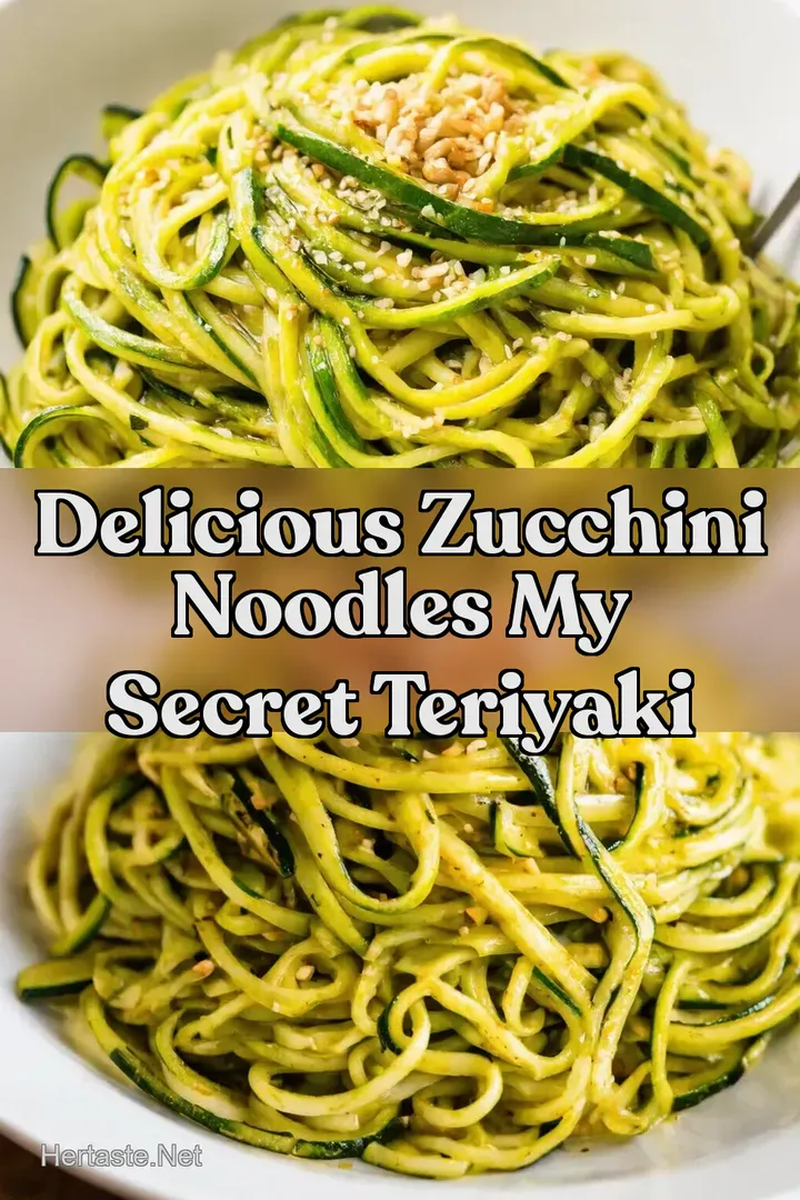 Delicious Zucchini Noodles My Secret Teriyaki