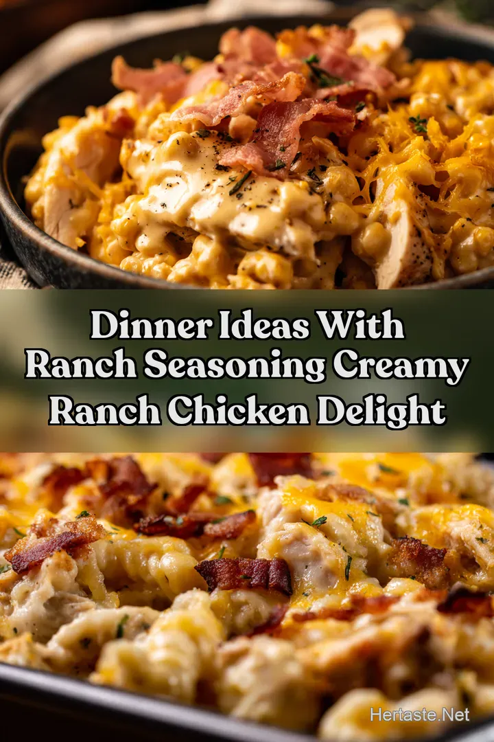 Dinner Ideas With Ranch Seasoning Creamy Ranch Chicken Delight