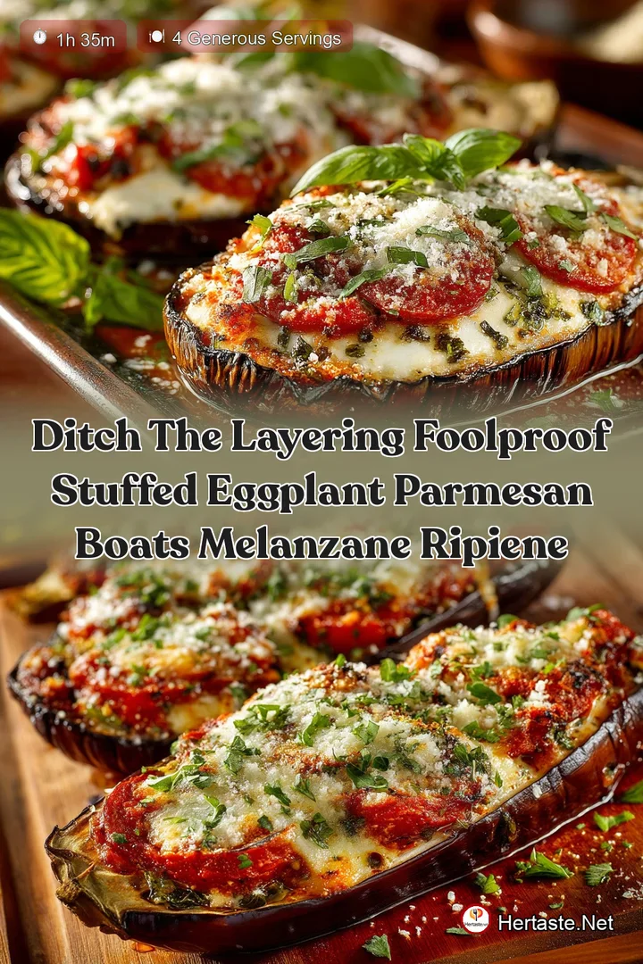 Ditch the Layering Foolproof Stuffed Eggplant Parmesan Boats Melanzane Ripiene