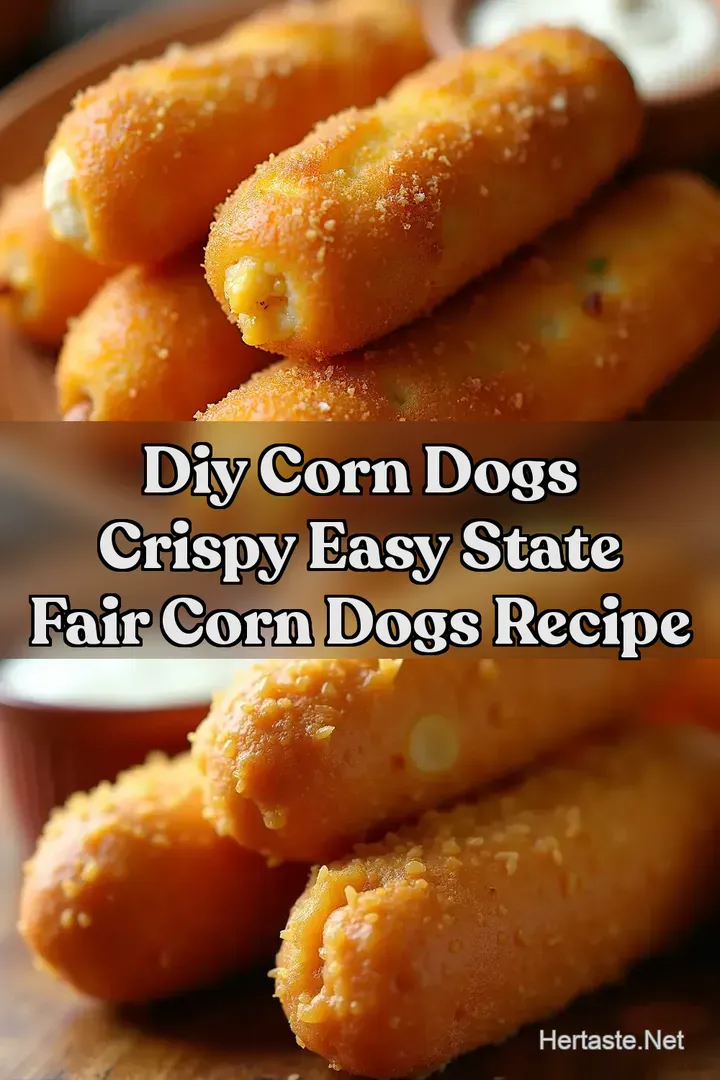 DIY Corn Dogs Crispy Easy State Fair Corn Dogs Recipe