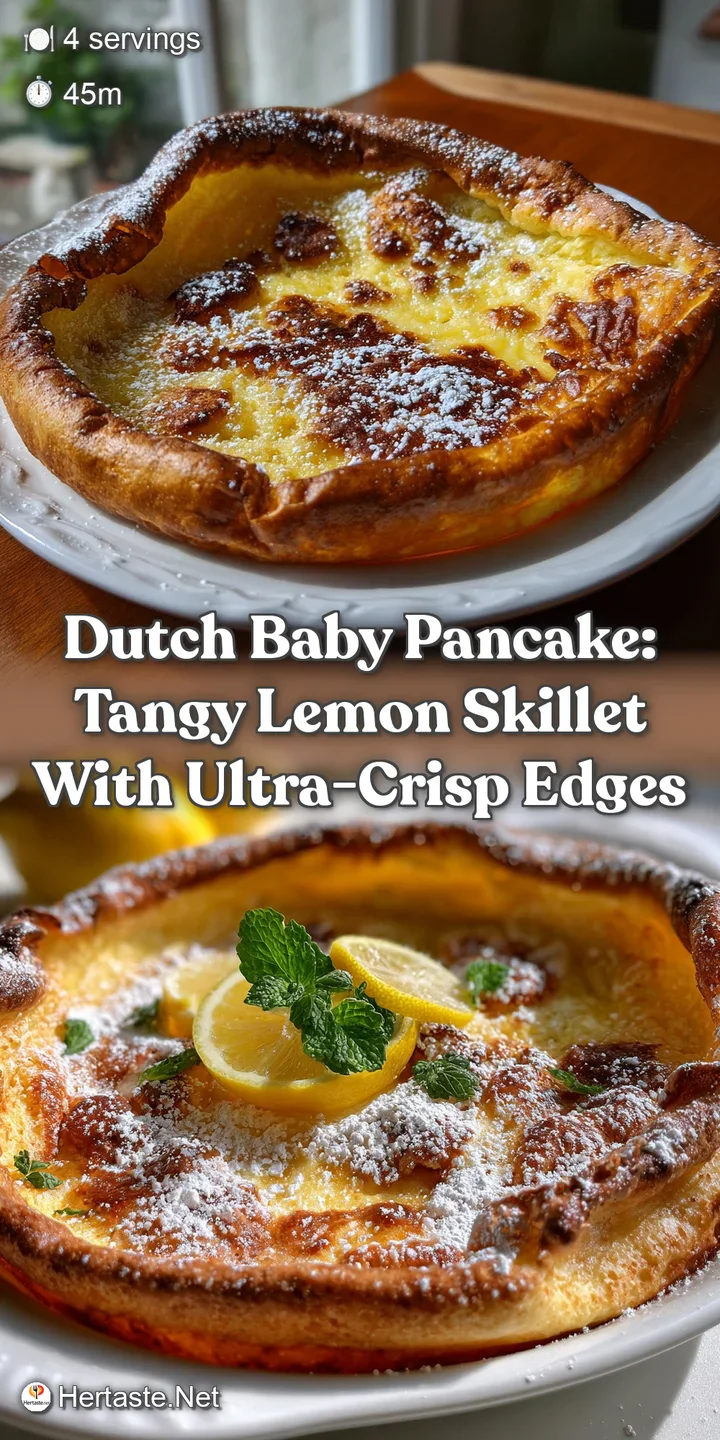 Dutch Baby Pancake: Tangy Lemon Skillet with Ultra-Crisp Edges