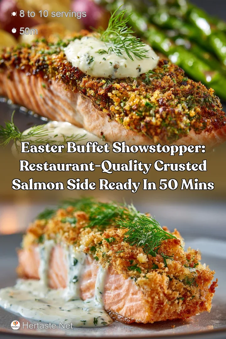 Easter Buffet Showstopper: Restaurant-Quality Crusted Salmon Side Ready in 50 Mins