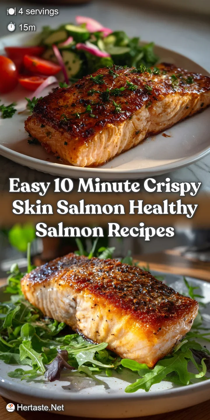 Easy 10 Minute Crispy Skin Salmon Healthy Salmon Recipes