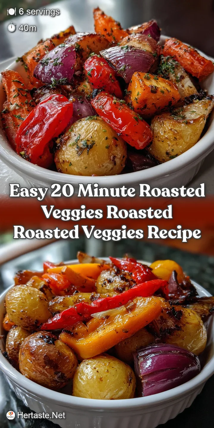 Easy 20 Minute Roasted Veggies Roasted Roasted Veggies Recipe