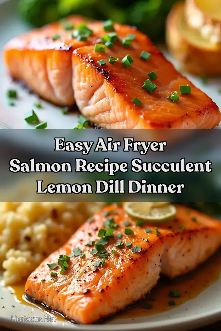 Easy Air Fryer Salmon Recipe Succulent Lemon Dill Dinner