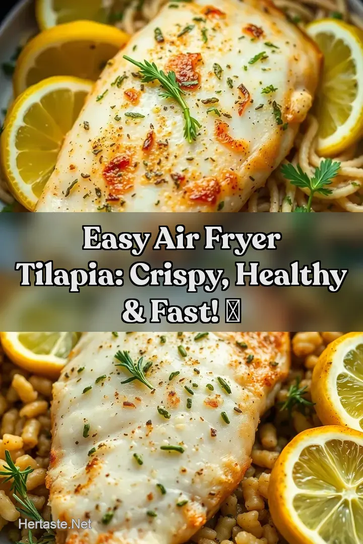 Easy Air Fryer Tilapia: Crispy Healthy & FAST! ✨ : PIN FOR LATER Easy Air Fryer Tilapia: Crispy Healthy & FAST! ✨