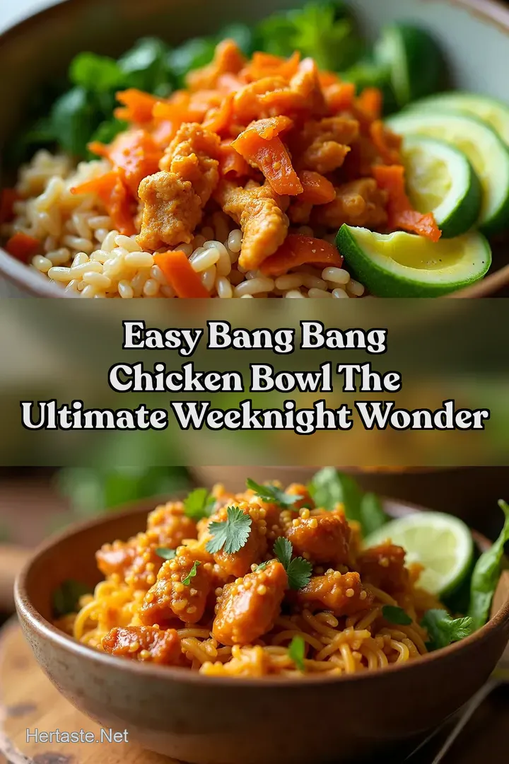 Easy Bang Bang Chicken Bowl The Ultimate Weeknight Wonder