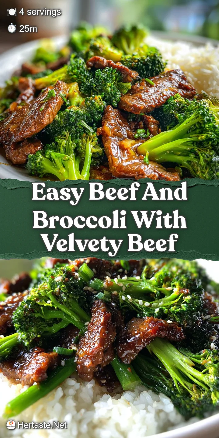 Close-up of tender beef and bright green broccoli glistening with a savory sauce; mouthwatering textures and inviting warmth.