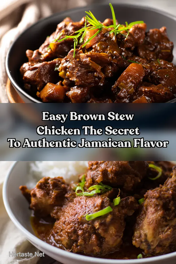 Easy Brown Stew Chicken The Secret to Authentic Jamaican Flavor : PIN FOR LATER Easy Brown Stew Chicken The Secret to Authentic Jamaican Flavor
