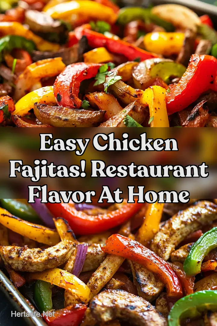 Easy Chicken Fajitas! Restaurant Flavor at Home