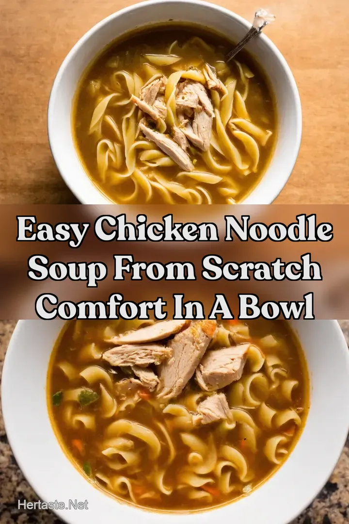 Easy Chicken Noodle Soup From Scratch Comfort in a Bowl