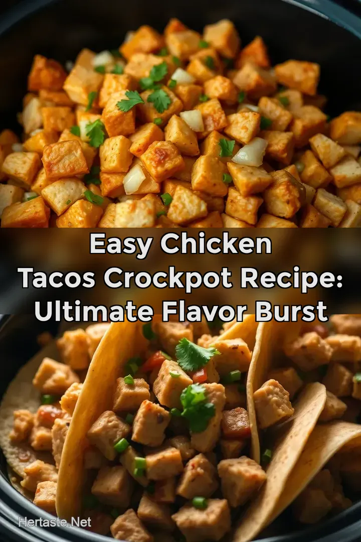 Easy Chicken Tacos Crockpot Recipe: Ultimate Flavor Burst