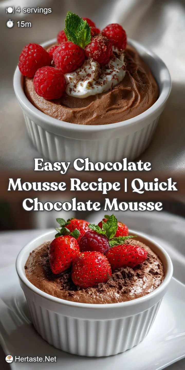 Easy Chocolate Mousse Recipe | Quick Chocolate Mousse