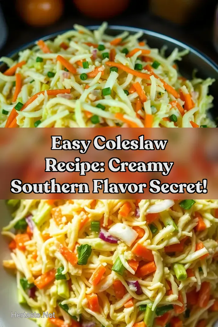 Easy Coleslaw Recipe: Creamy Southern Flavor Secret!