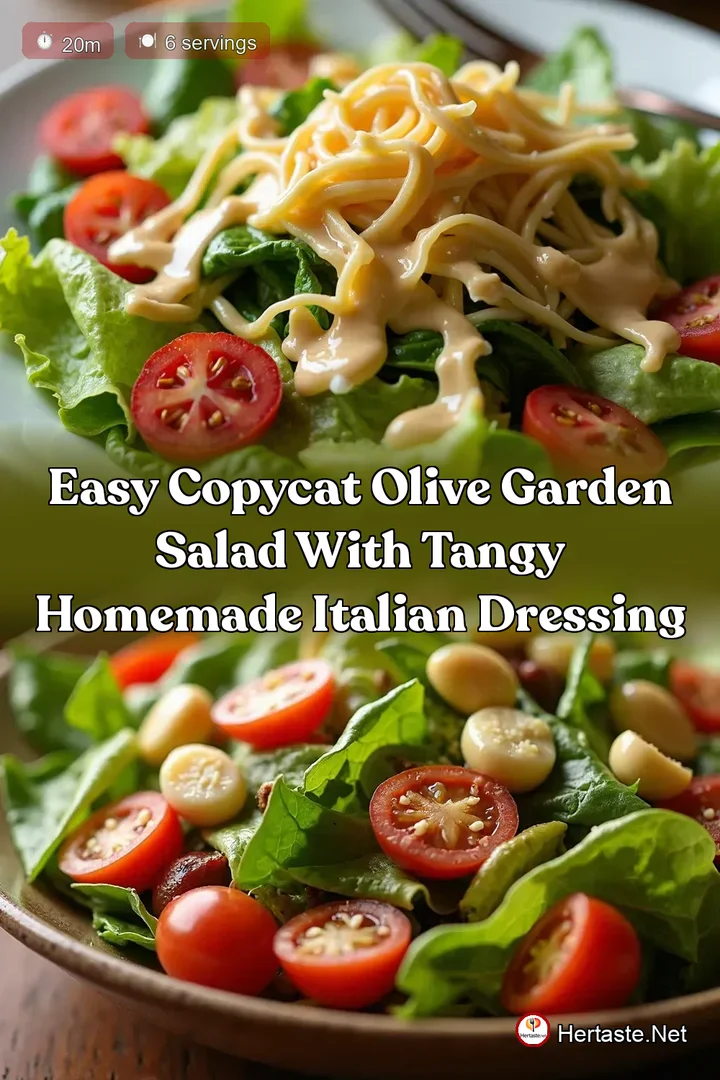 Easy Copycat Olive Garden Salad with Tangy Homemade Italian Dressing