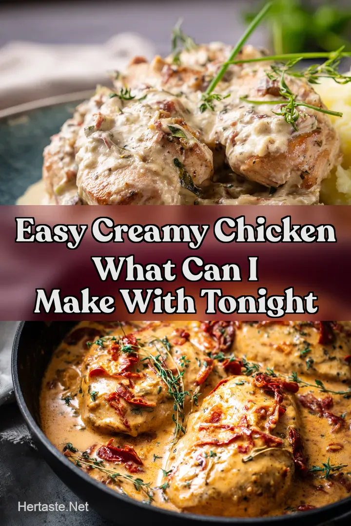 Easy Creamy Chicken What Can I Make With Tonight
