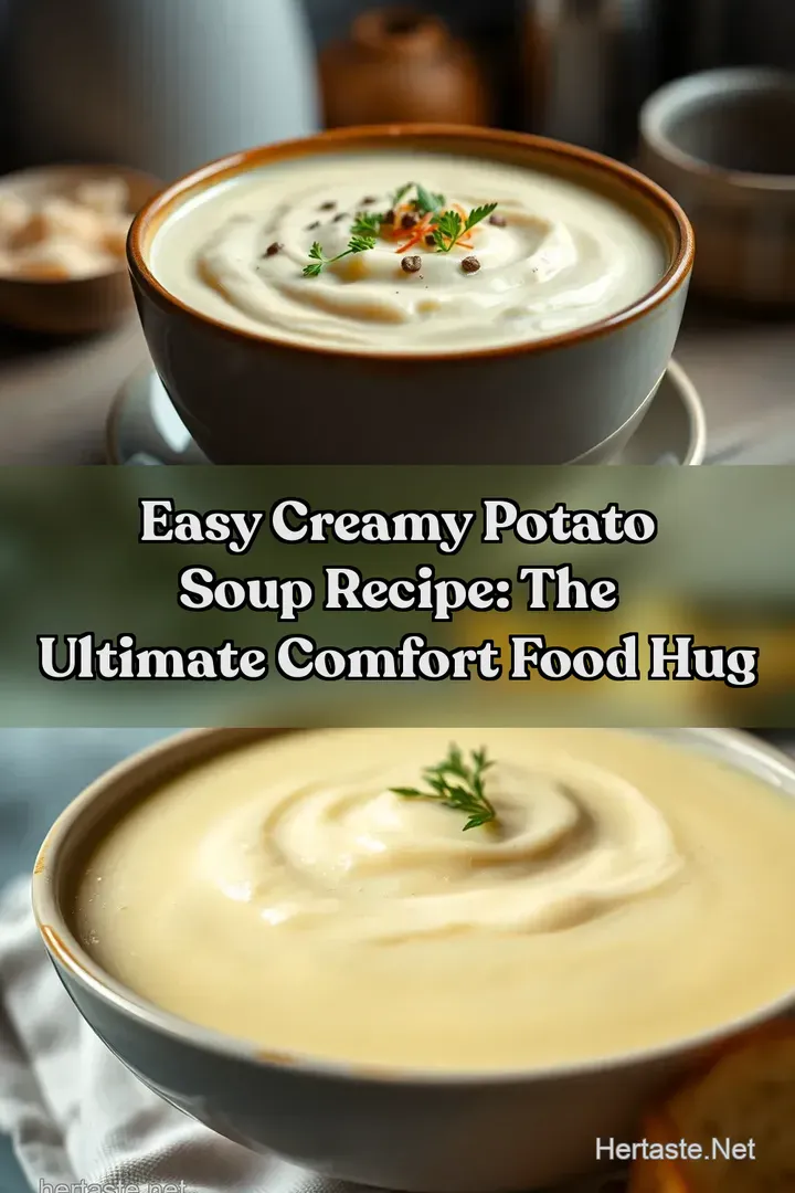 Easy Creamy Potato Soup Recipe: The ULTIMATE Comfort Food Hug : PIN FOR LATER Easy Creamy Potato Soup Recipe: The ULTIMATE Comfort Food Hug