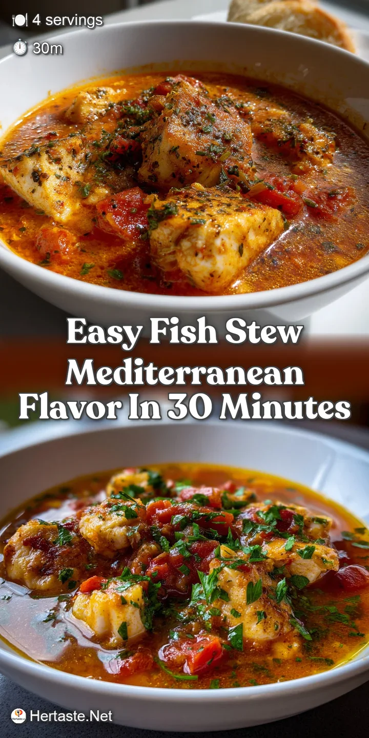 Easy Fish Stew Mediterranean Flavor in 30 Minutes