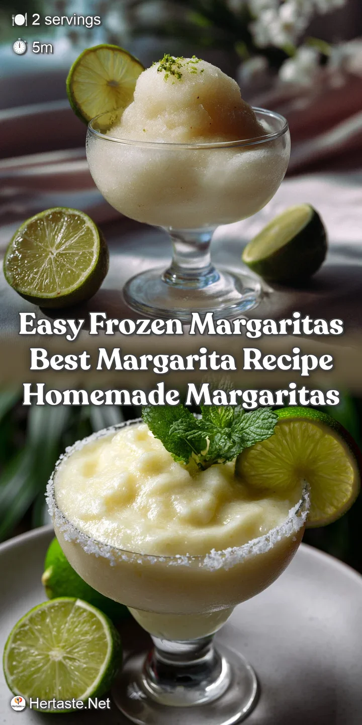 Easy Frozen Margaritas Best Margarita Recipe Homemade Margaritas