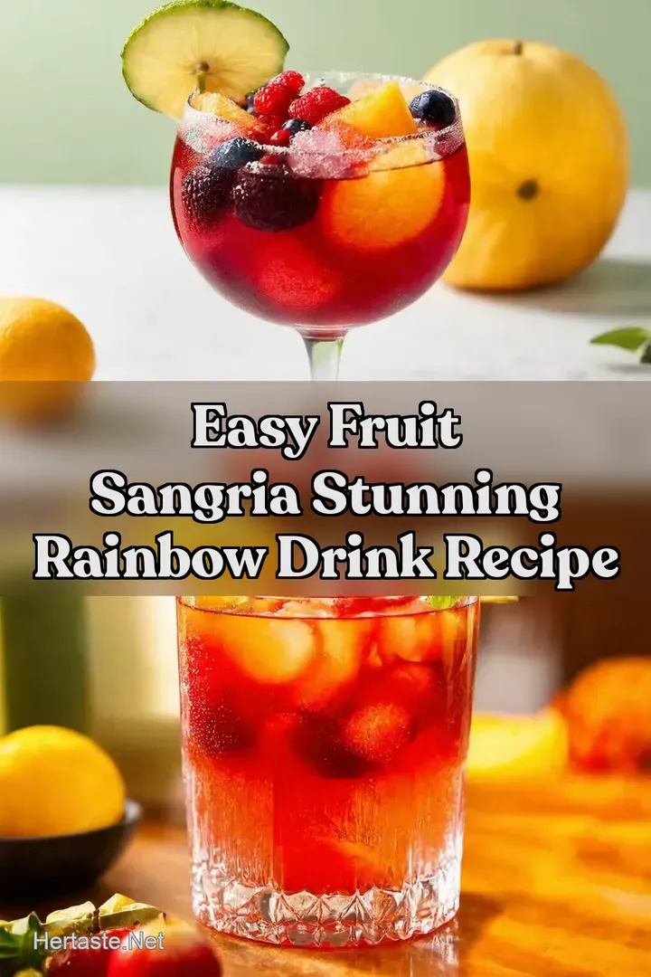 Easy Fruit Sangria Stunning Rainbow Drink Recipe