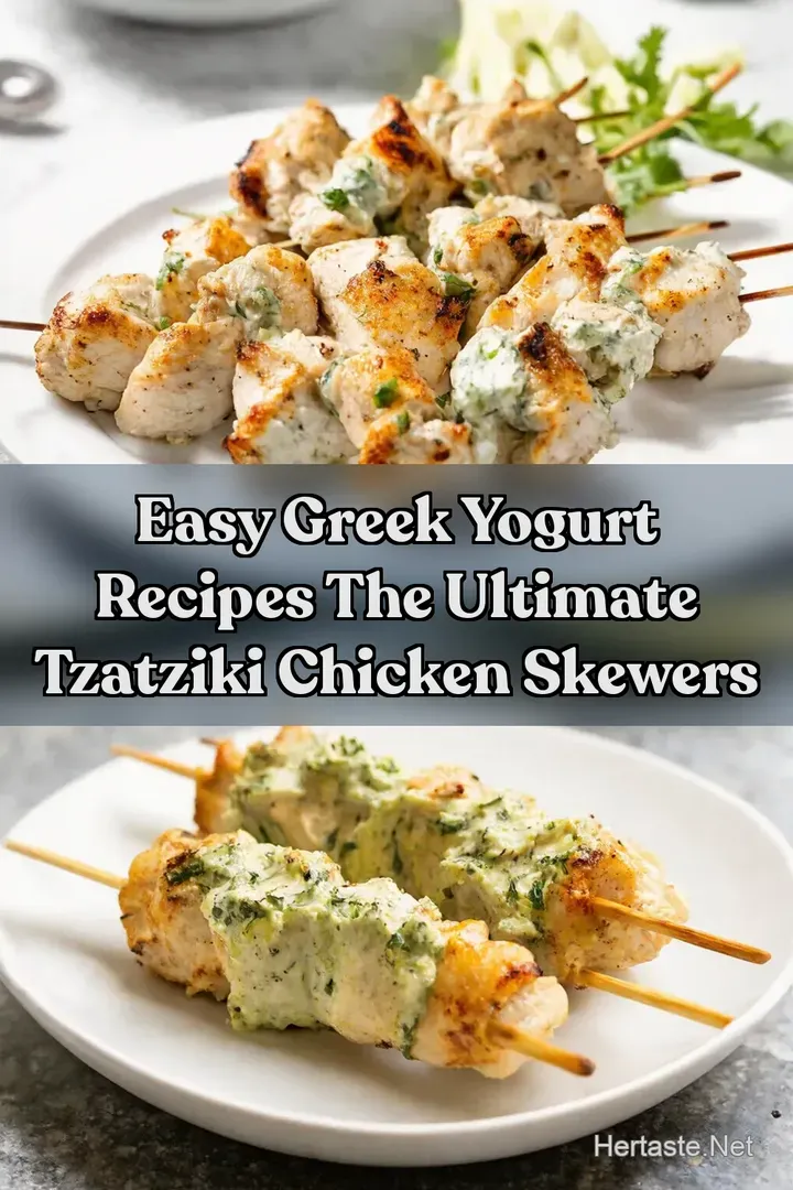 Easy Greek Yogurt Recipes The Ultimate Tzatziki Chicken Skewers