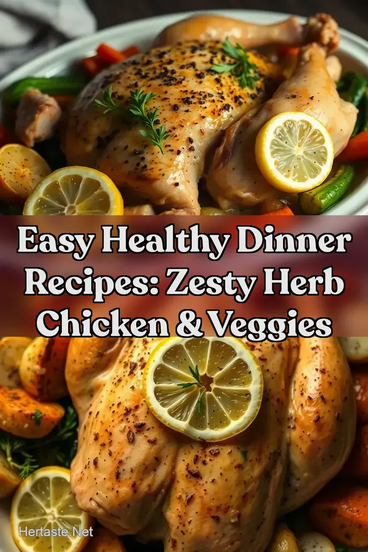 Easy Healthy Dinner Recipes: Zesty Herb Chicken & Veggies