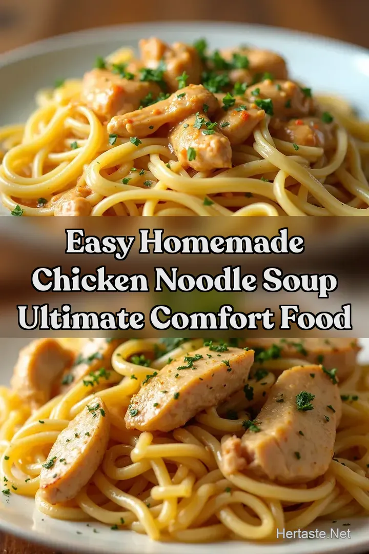 Easy Homemade Chicken Noodle Soup Ultimate Comfort Food