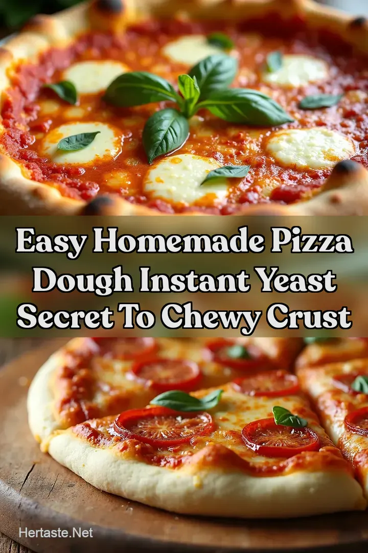 Easy Homemade Pizza Dough Instant Yeast Secret To Chewy Crust