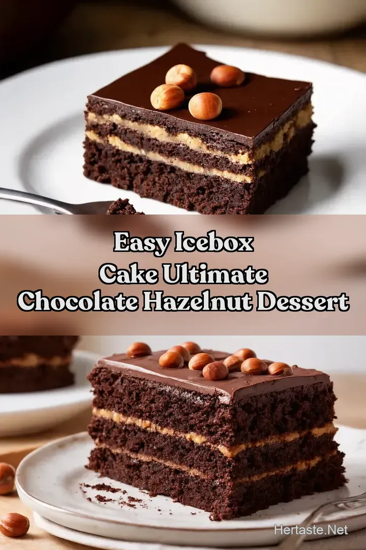 Easy Icebox Cake Ultimate Chocolate Hazelnut Dessert