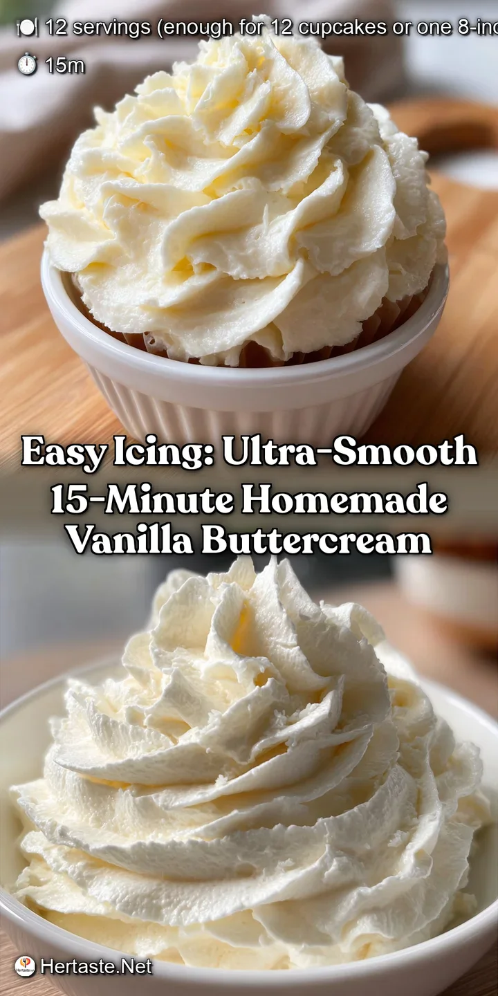Easy Icing: Ultra-Smooth 15-Minute Homemade Vanilla Buttercream