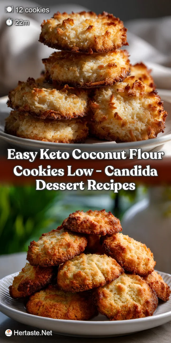Easy Keto Coconut Flour Cookies Low - Candida Dessert Recipes