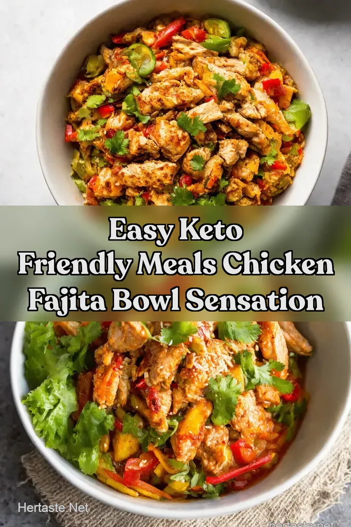 Easy Keto Friendly Meals Chicken Fajita Bowl Sensation : PIN FOR LATER Easy Keto Friendly Meals Chicken Fajita Bowl Sensation