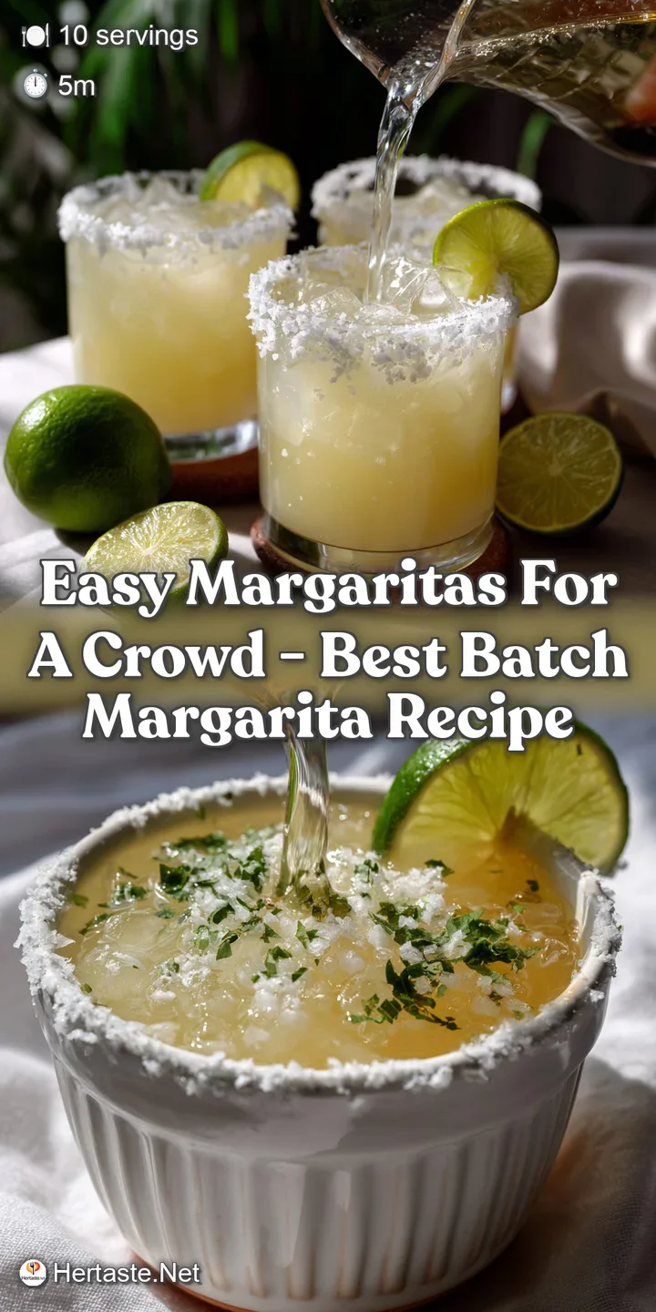 Easy Margaritas for a Crowd - Best Batch Margarita Recipe