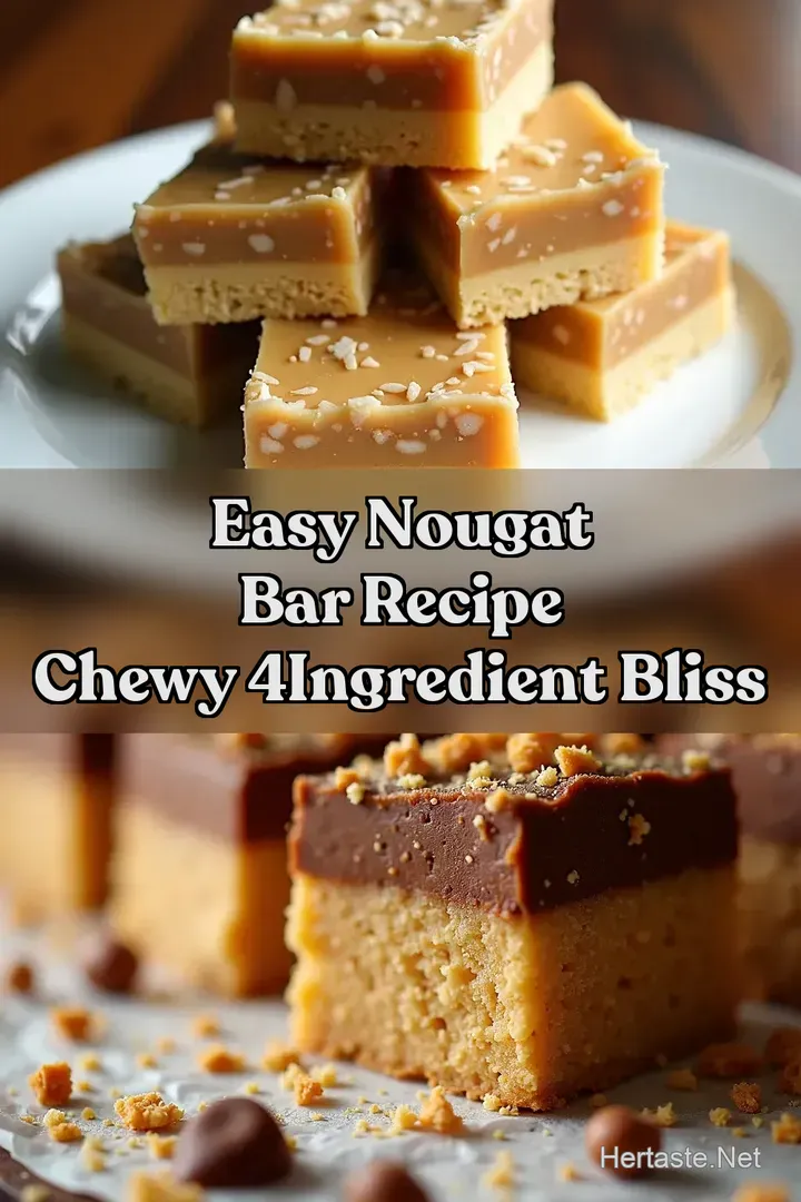 Easy Nougat Bar Recipe Chewy 4Ingredient Bliss