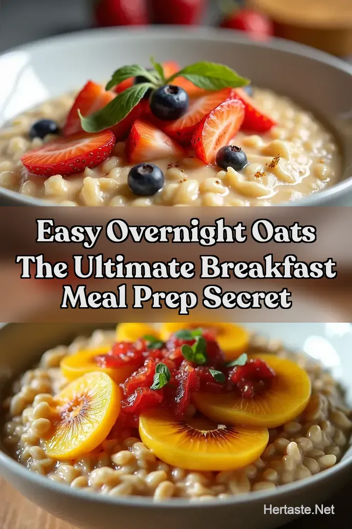 Easy Overnight Oats The Ultimate Breakfast Meal Prep Secret