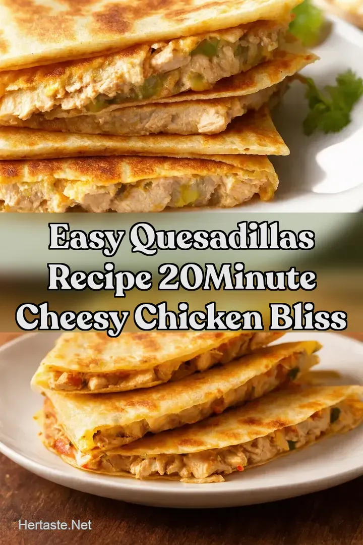 Easy Quesadillas Recipe 20Minute Cheesy Chicken Bliss