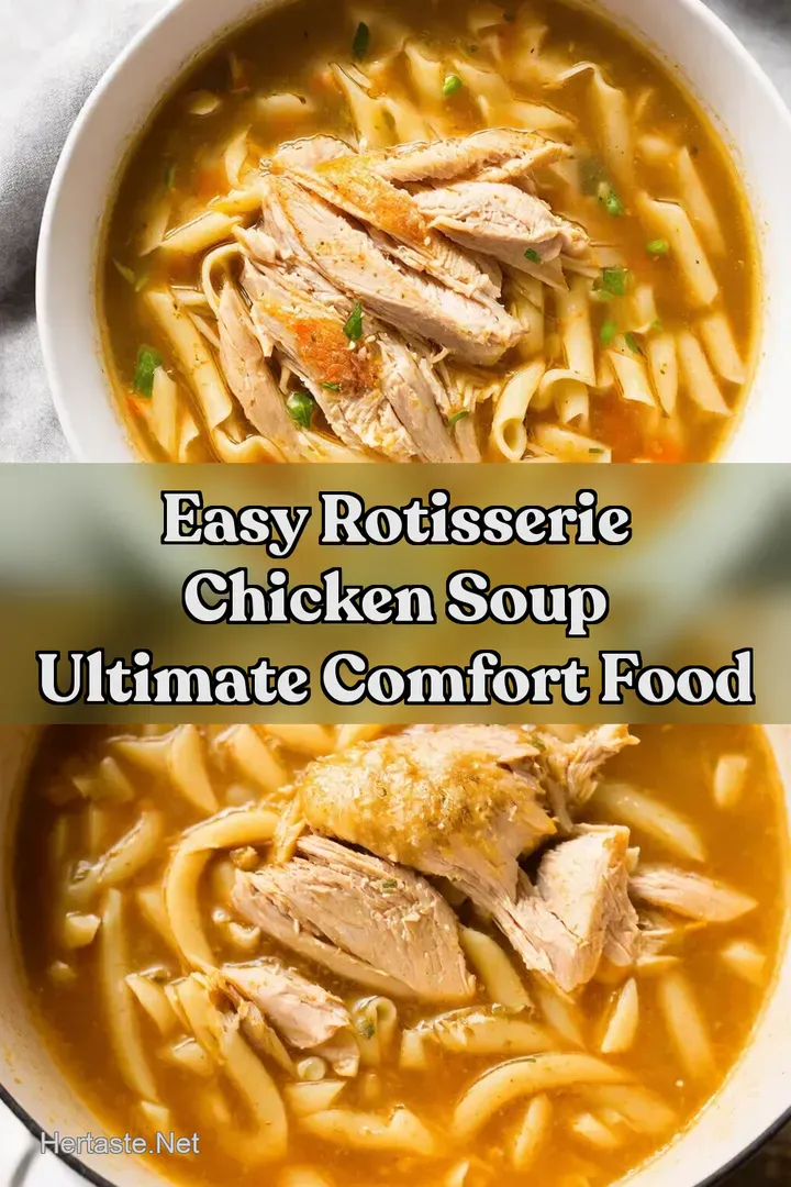 Easy Rotisserie Chicken Soup Ultimate Comfort Food