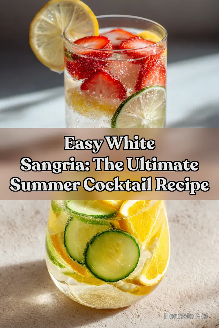 Easy White Sangria: The Ultimate Summer Cocktail Recipe : PIN FOR LATER Easy White Sangria: The Ultimate Summer Cocktail Recipe