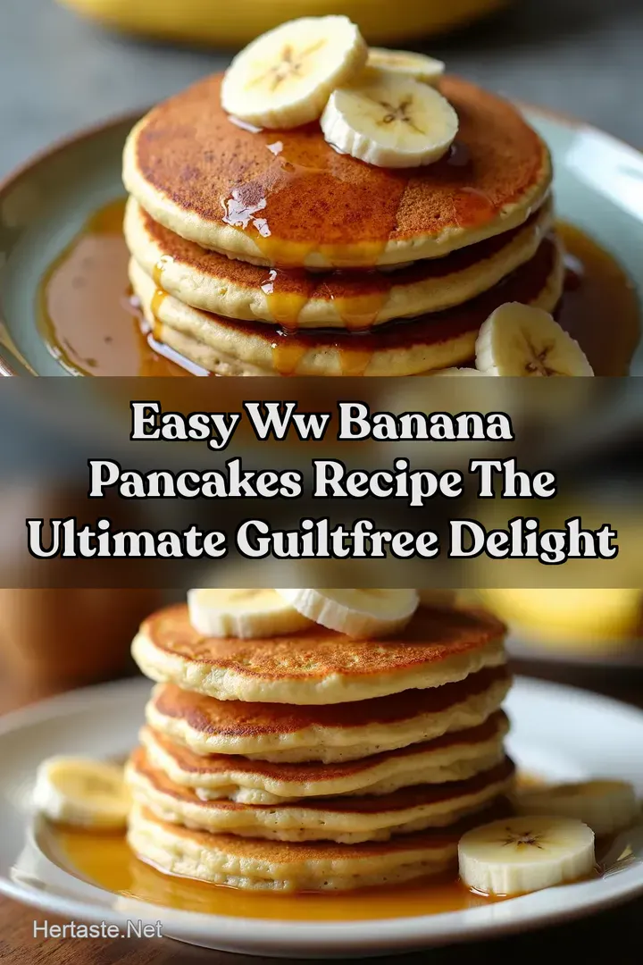 Easy ww banana pancakes recipe The Ultimate GuiltFree Delight