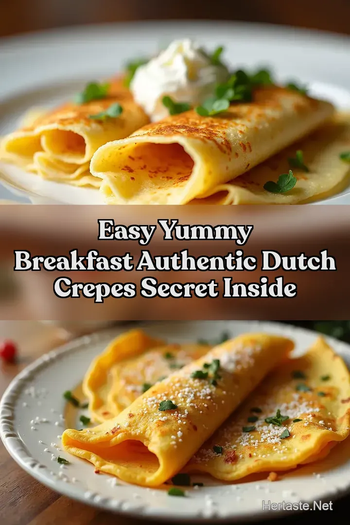 Easy Yummy Breakfast Authentic Dutch Crepes Secret Inside