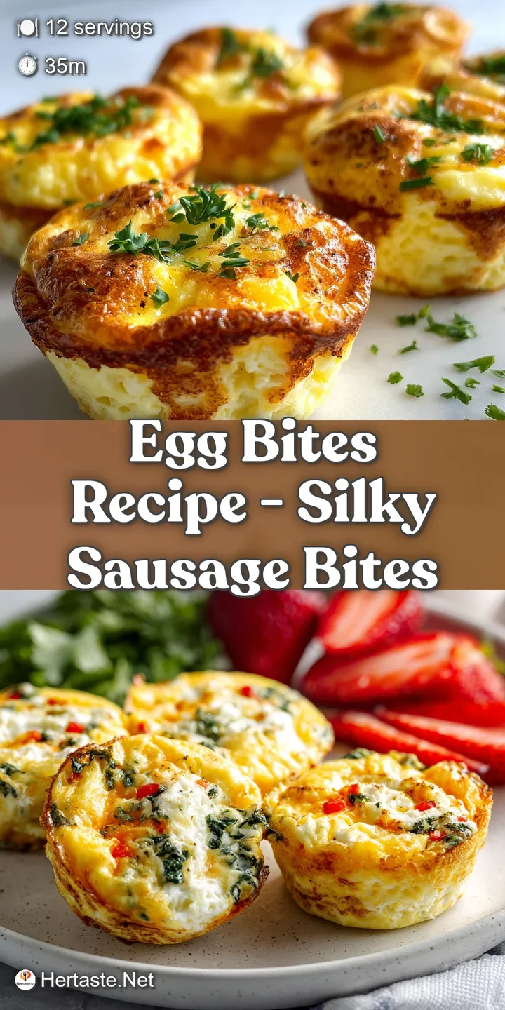 Close-up reveals the creamy texture and browned edges of a sausage egg bite, promising a flavorful and satisfying breakfast.