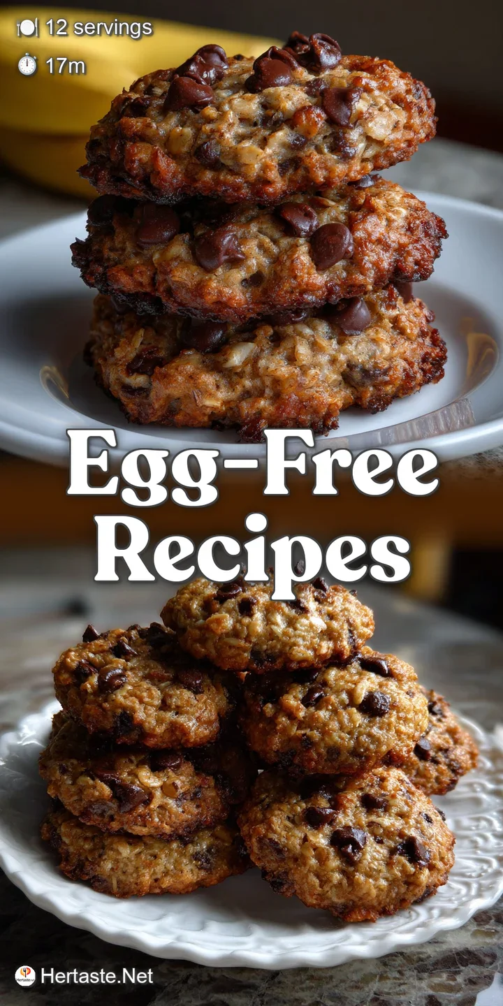 A close-up reveals the soft, chewy interior of a banana oatmeal cookie, studded with melty chocolate chips and a slightly ...