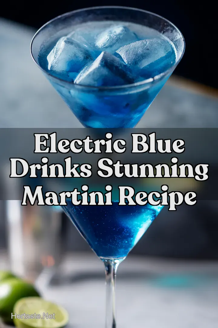 Electric Blue Drinks Stunning Martini Recipe