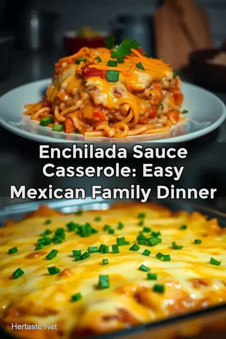 Enchilada Sauce Casserole: Easy Mexican Family Dinner