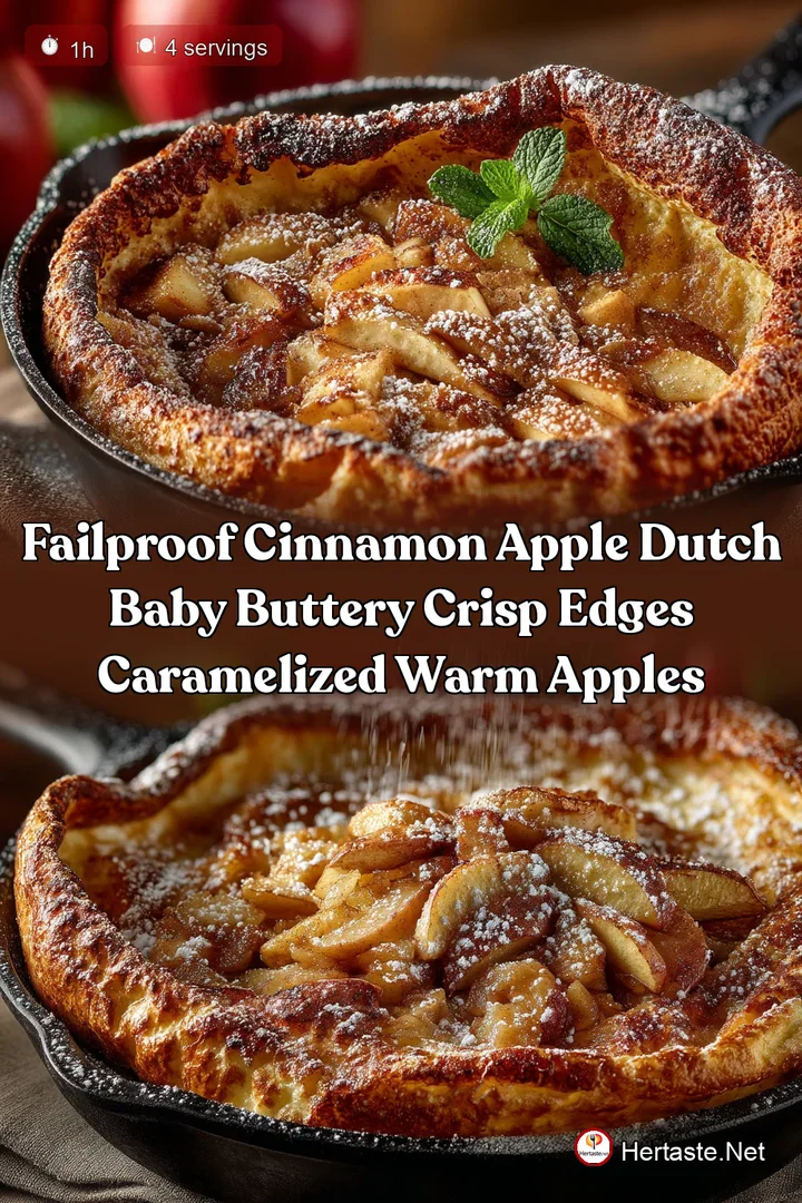 FailProof Cinnamon Apple Dutch Baby Buttery Crisp Edges Caramelized Warm Apples