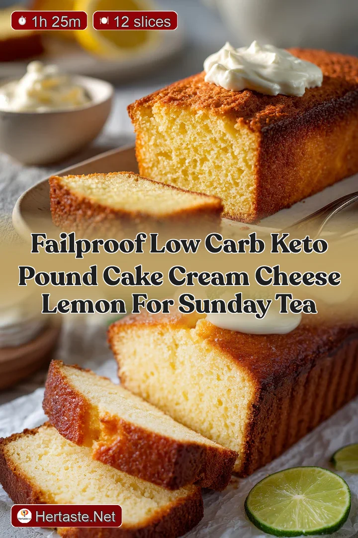 FailProof Low Carb Keto Pound Cake Cream Cheese Lemon for Sunday Tea