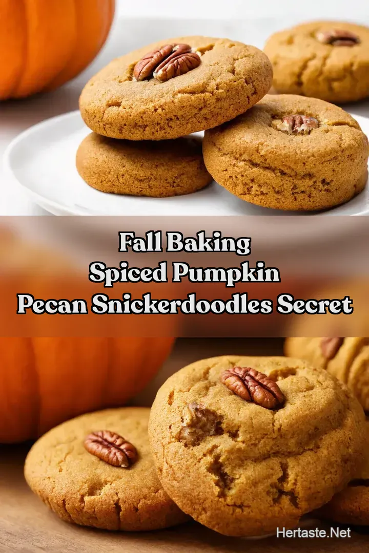 Fall Baking Spiced Pumpkin Pecan Snickerdoodles Secret