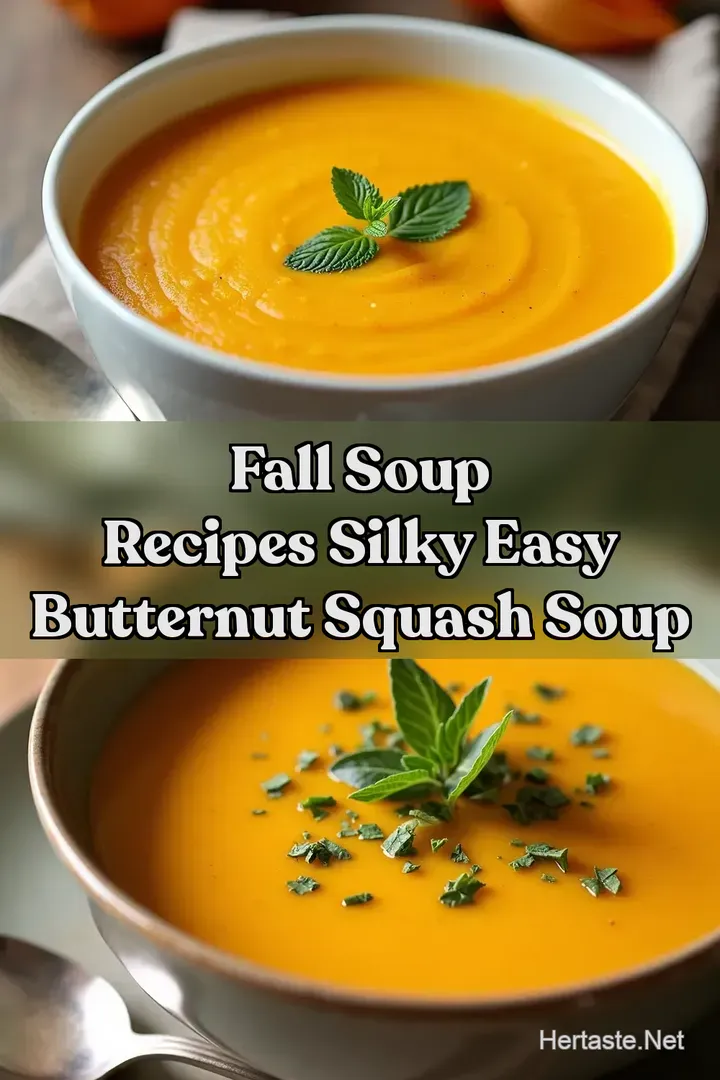 Fall Soup Recipes Silky Easy Butternut Squash Soup