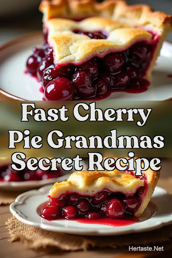 Fast Cherry Pie Grandmas Secret Recipe