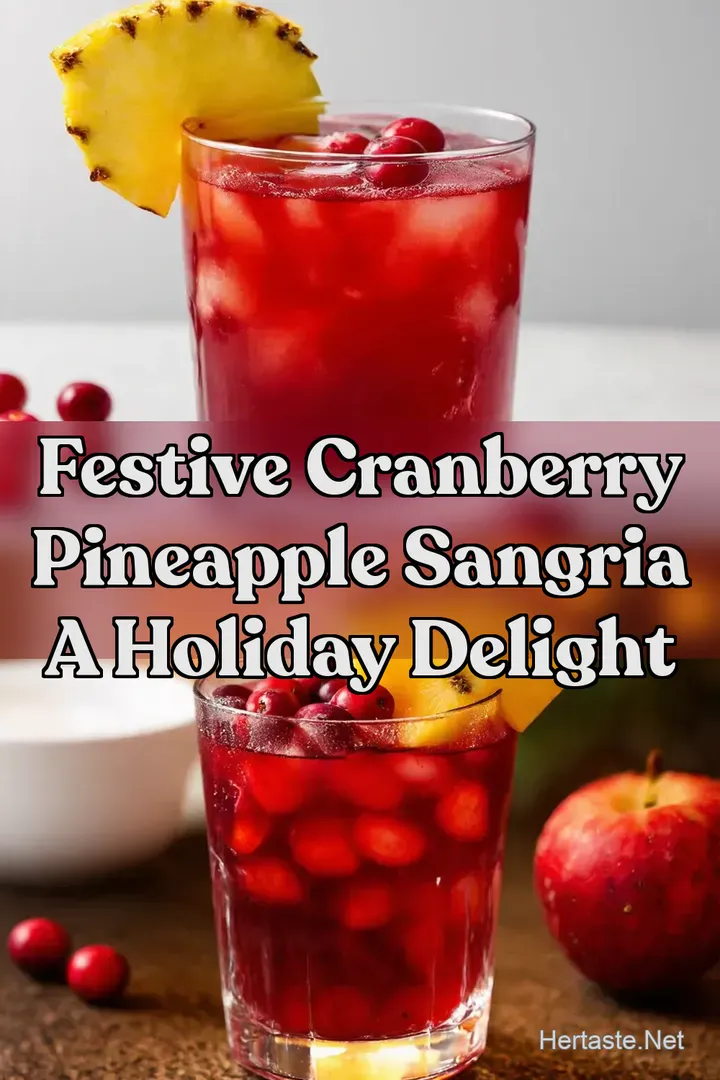 Festive Cranberry Pineapple Sangria A Holiday Delight